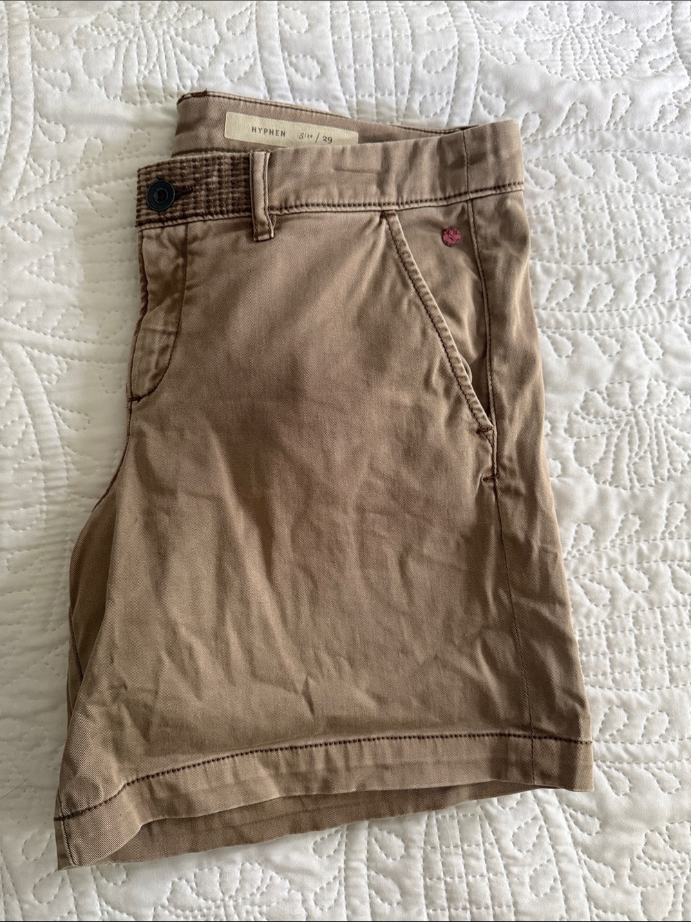 Anthropology Pilcro Hyphen Tan Bermuda Shorts